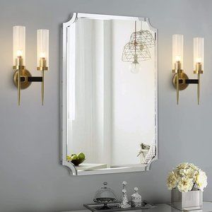 Mid-Century Modern Wall Sconce Indoor Wall Light Clear with Crystal Cylindrical
